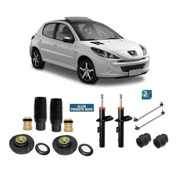 Par Amortecedor Dianteiro Peugeot 206 207 1.0 16v + Kit - NPX Imports