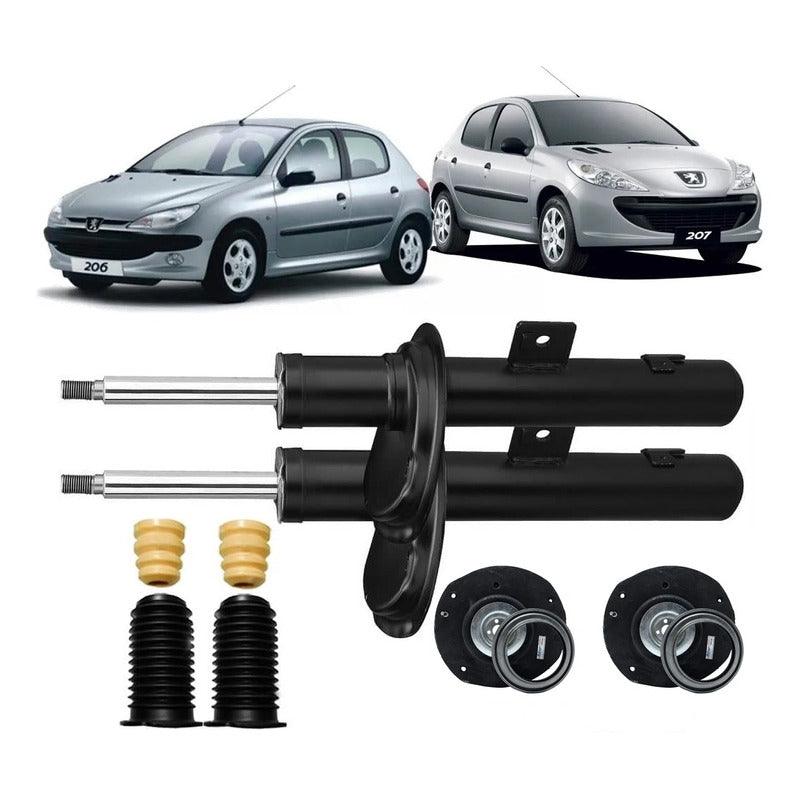 Par Amortecedor Dianteiro Peugeot 206 207 1.0 8v E 16v + Kit - NPX Imports