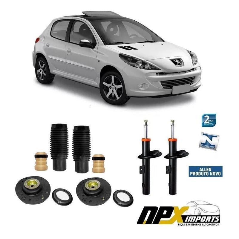 Par Amortecedor Dianteiro Peugeot 206 207 1.0 8v E 16v + Kit - NPX Imports