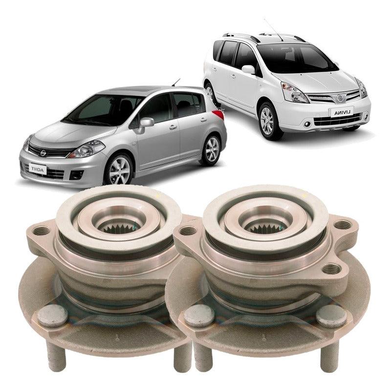 Par Cubo Roda Dianteira + Rolamento Livina Tiida 2007-2014 - NPX Imports