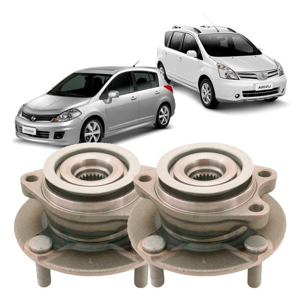 Par Cubo Roda Dianteira + Rolamento Livina Tiida 2007-2014 - NPX Imports