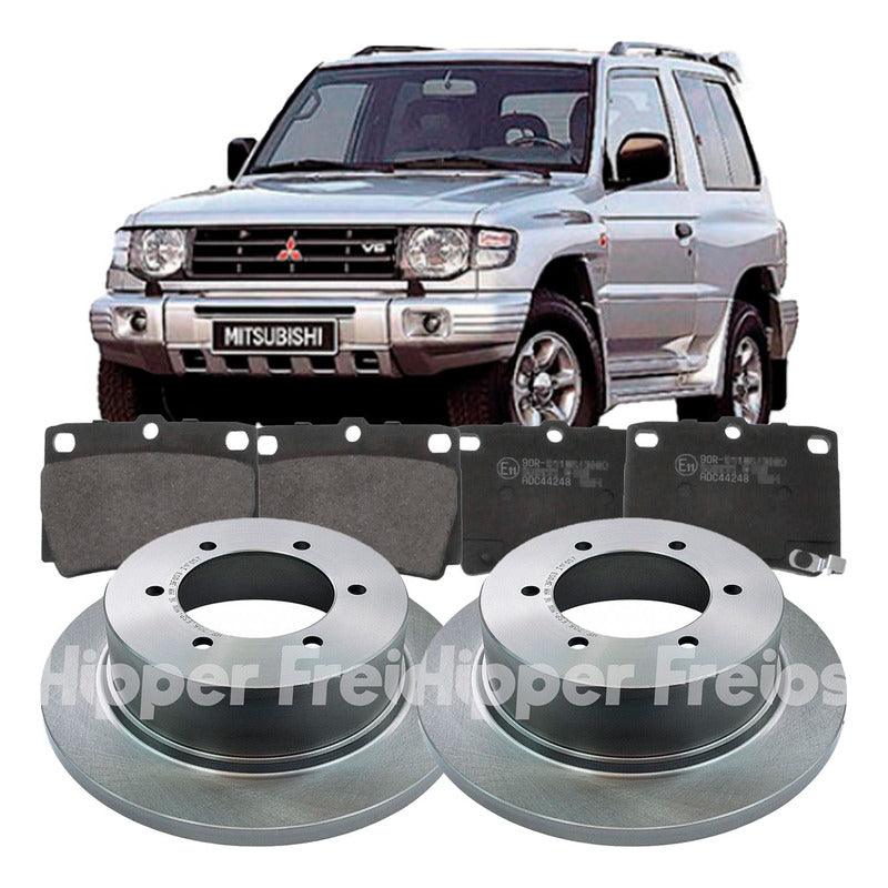 Par Disco De Freio + Jg Pastilhas Traseiro Pajero Sport 99/. - NPX Imports