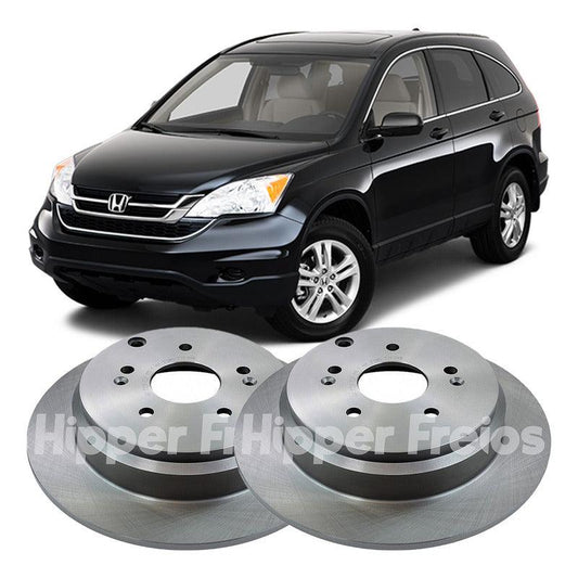 Par Disco De Freio Traseiro Honda Crv 305,00mm - 5 Furos - NPX Imports