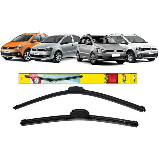 Par Palheta Limpador Parabrisa Fox Crossfox Spacefox - Cross - NPX Imports