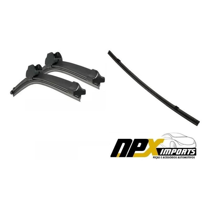 Par Palheta Parabrisa Dianteira E Traseira Fiat Stilo - NPX Imports