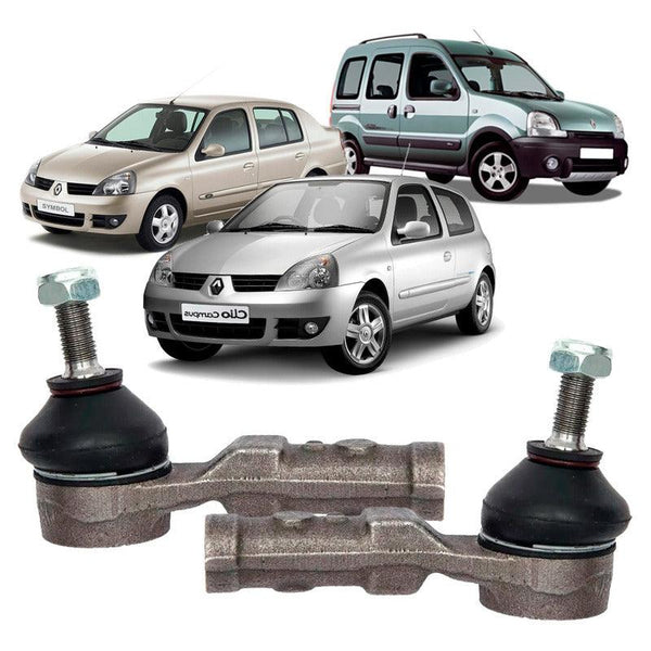 Par Terminal Ponteira Direção Renault Clio 1999 2000 2001 2002 2003 2004 05 06 07 08 2009 2010 2011 2012 2013 2014 2015 - NPX Imports