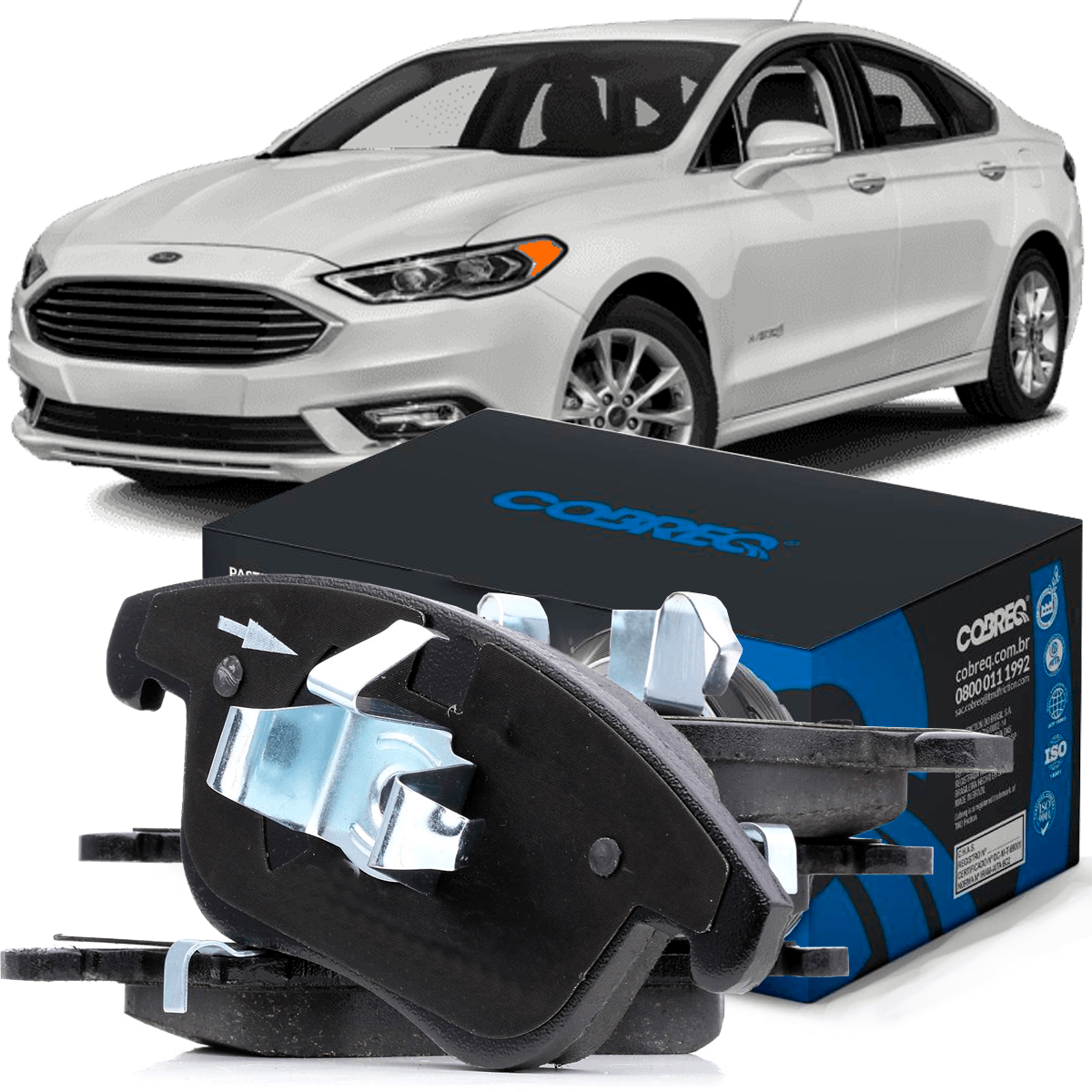 Pastilha Freio Diant. Ford Fusion 2.5 Hybrid 2016 Cerâmica - NPX Imports