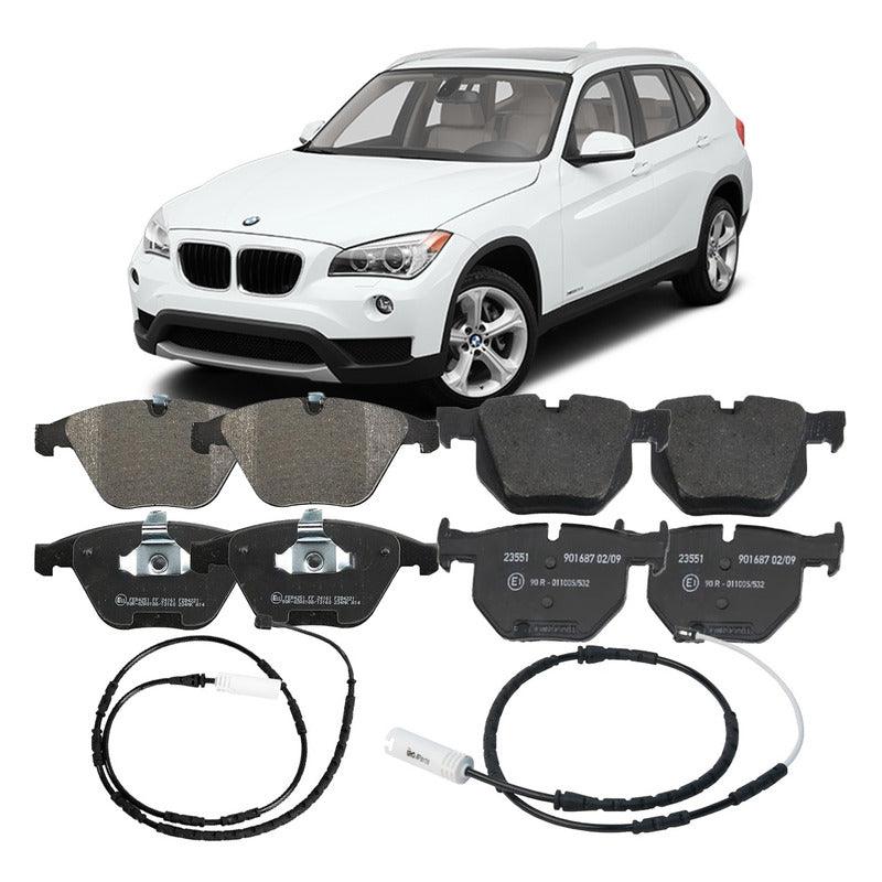 Pastilha + Sensor Dianteira Traseira Bmw X1 E84 2009 A 2015 - NPX Imports