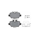 Pastilha Tras. Textar Mini Jcw Countryman 2010-2016 R60 - NPX Imports