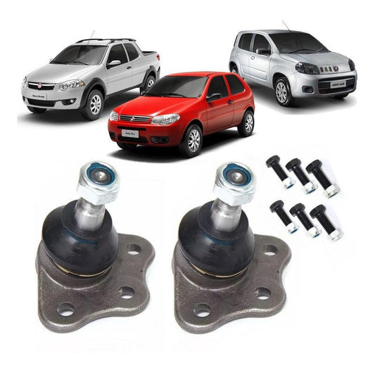 Pivo De Suspensao Palio Novo Uno Strada 2001 A 2019 - Par - NPX Imports