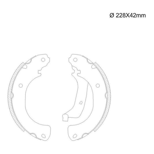 Sapata De Freio Citroen Aircross 1.5 1.6 228mm Sistema Bosch - NPX Imports