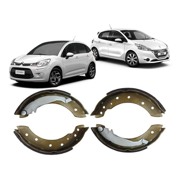 Sapata Lona De Freio Citroen C3 Peugeot 208 2012 A 2018 - NPX Imports