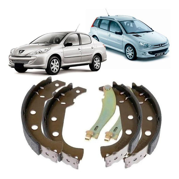 Sapata Lona De Freio Traseiro Peugeot 206 207 Sw 1998 A 2014 - NPX Imports