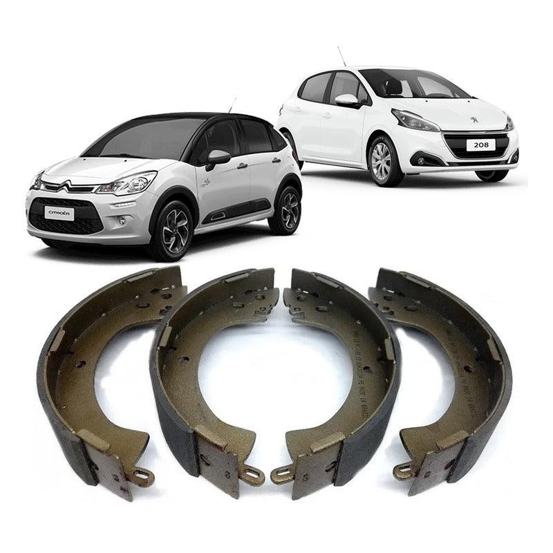 Sapata Lona Freio Citroen C3 Peugeot 208 2012 2013 2014 2015 - NPX Imports