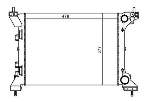 Radiador Uno Vivace 2010 11 12 13 14 15 16 17 18 19 20 Denso - NPX Imports
